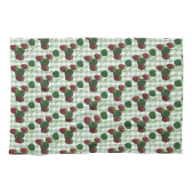 Aardbei en Gingham keukenhanddoek