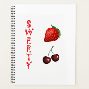 Aardbei en kersen Zoete Fruit Snack traktatie Planner