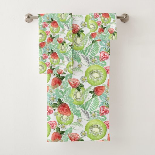Aardbei en kiwi bad handdoek (Insitu)