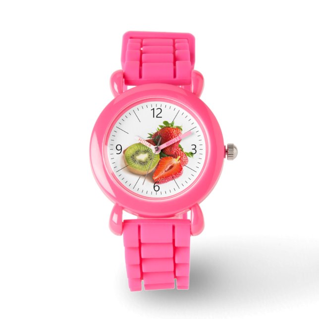 aardbei en kiwi horloge (Voorkant)