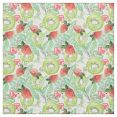 Aardbei en kiwi stof (Swatch)