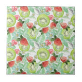 Aardbei en kiwi tegeltje (Voorkant)