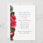 Aardbei en roodrozen kaart (Voorkant)