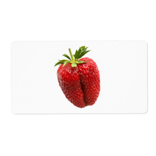 Aardbei Etiket (Voorkant)