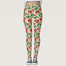 Aardbei & Floral Vine Leggings