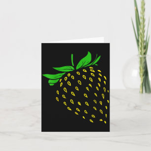Aardbei Fruit Kostuum Eenvoudig Grappig Feest Kaart