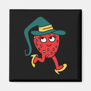 Aardbei Fruit Lazy Halloween Costume Magneet