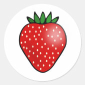 Aardbei Fruit Stickers (Voorkant)
