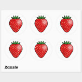 Aardbei Fruit Stickers (Vel)