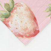Aardbei Fruit Verjaardag Fleece Deken (Hoek)