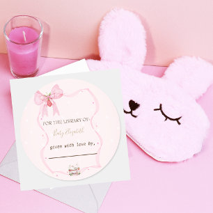 Aardbei,Gans,Lisboa Stippen Baby Shower Ronde Sticker