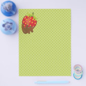 Aardbei gedompeld in chocolade flyer (Enkel)