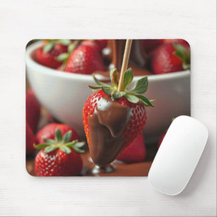 Aardbei Gedompeld In Chocolade Muismat