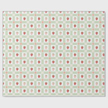Aardbei Gingham Bes Happy Verjaardag