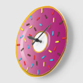 Aardbei Glazed Doughnut Grote Klok (Hoek)