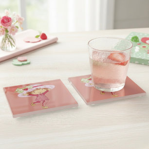 Aardbei Glazen Onderzetter