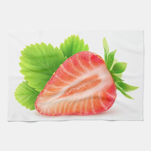 Aardbei half theedoek (Horizontaal)