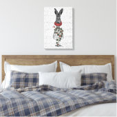 Aardbei Hare Canvas Afdruk (Insitu (Slaapkamer))