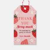Aardbei Hartelijk dank, Berry Vor Cadeaulabel (Voorkant)