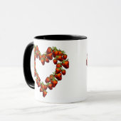 Aardbei Heart Mok (Voorkant links)