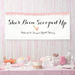 Aardbei Ice Cream Social Welkom Vinyl Banner