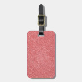 Aardbei ijs ROZE met nepschitter Bagagelabel (Voorkant verticaal)