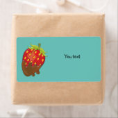 Aardbei in chocolade etiket (Insitu)