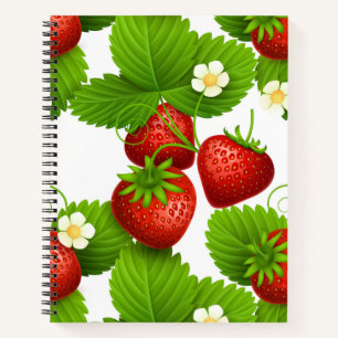 Aardbei in de tuin notitieboek