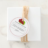 Aardbei Jam Eigen productlabel Ophangen Labels (In situ)