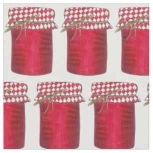 Aardbei Jam Jar van Jelly Berry Fruit Reserves Stof