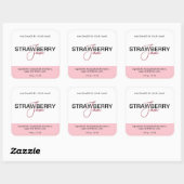 Aardbei Jam Sticker productlabel Verpakking (Vel)