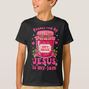 Aardbei Jezus Is Mijn Jam En Is Hier Om Het Te Ver T-shirt