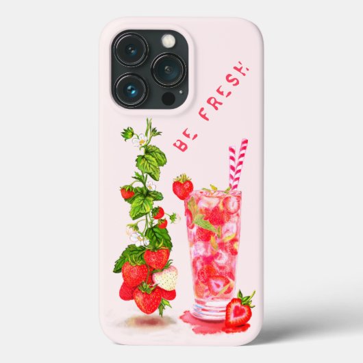 Aardbei Juice Cool Drink Case-Mate iPhone Case (Achterkant)