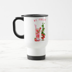 Aardbei Juice Drink Fruits Travel Mug Reisbeker