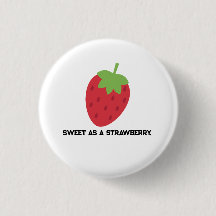 Aardbei Knop | Mooie Fruit-Themabroche