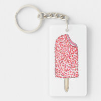 Aardbei Korstaart Popsicle Roze ijsschuimer-Pop