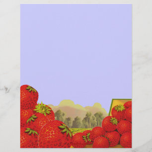 Aardbei krat Art Flyer