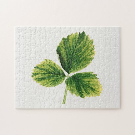 aardbei laat Waterverf schilderen Legpuzzel (Horizontaal)