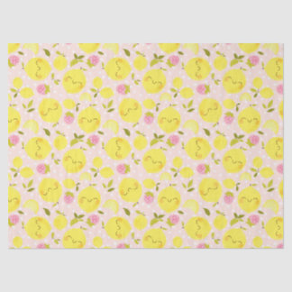Aardbei Lemon Pink Tissuepapier
