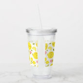 Aardbei Lemon White Acryl Drinkbeker (Links)