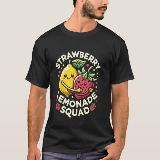 Aardbei Limonade Squad Mooie Kawaii Ontwerp T-shirt