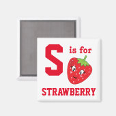 Aardbei Magneet (Voorkant / Achterkant)