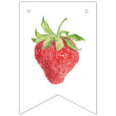 Aardbei Meisje Verjaardag Gelukkige Verjaardag Vlaggetjes (Eerste vlag)