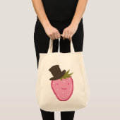 Aardbei met een bovenste laag tote bag (Voorkant (product))