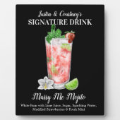 Aardbei Mojito ・ PERSONALIZED Signature Drink Fotoplaat (Voorkant)