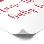 Aardbei - noem dat baby-voedsel poster (Hoek)