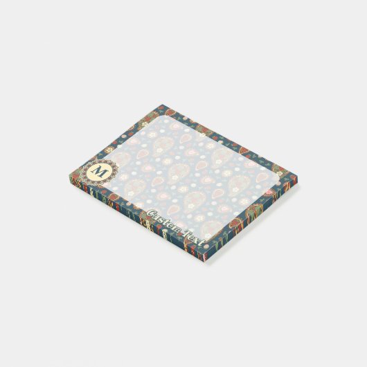 Aardbei Paisley Pattern Post-it Notes (Schuin)
