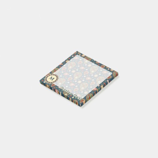 Aardbei Paisley Pattern Post-it Notes (Schuin)