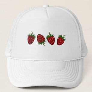 Aardbei Paneel Trucker Pet