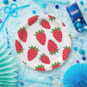 Aardbei Papieren Bordje (Feest)